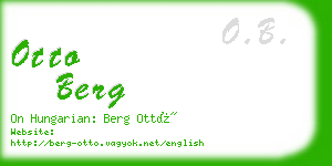 otto berg business card